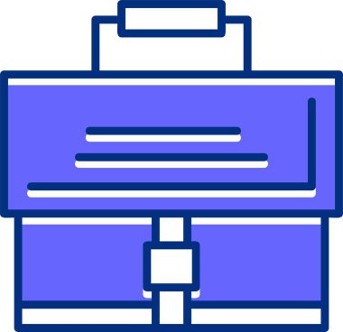 Evrak çantası web basit illüstrasyon simgesi