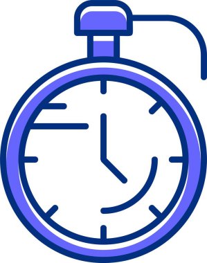 Kronometre düz simge vektör çizim