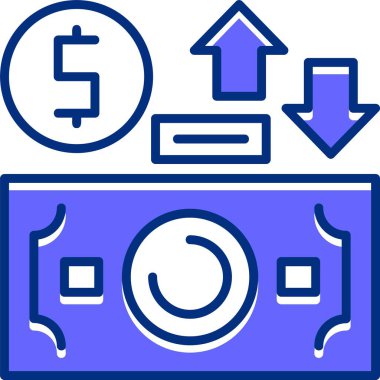 Değişim Oranı Simgesi, vektör illüstrasyonu 