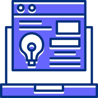  İnovasyon web simgesi basit tasarım