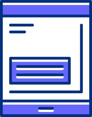 tablet simgesi, vektör illüstrasyonu