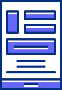 Cep telefonu. Web simgesi basit illüstrasyon