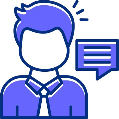 Danışmanlık simgesi vektör çizimi tasarımı