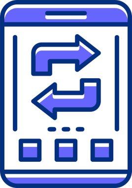 Yenile. Web simgesi basit tasarım