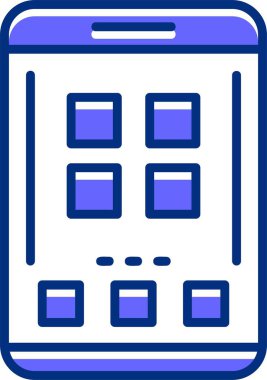 Web Menü Simgesi. Web Düğmesi kavramı. Vektör İllüstrasyonu. Düz Tasarım Biçimi
