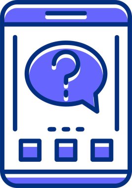 vektör soru işareti düz simgesi