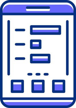 grafik düz vektör simgesi, istatistik