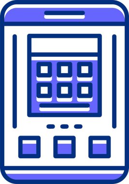 hesap makinesi simgesi vektör illüstrasyonu 