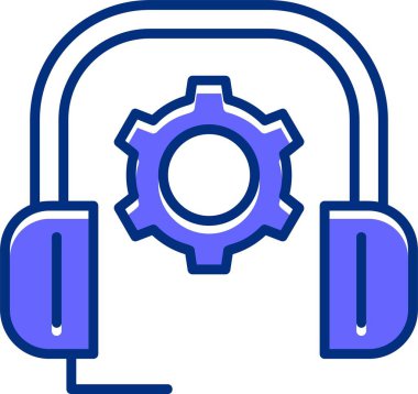 Müşteri desteği ikon vektör illüstrasyonu