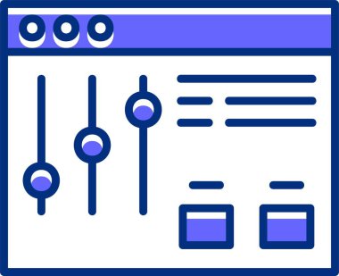 Süzgeç. Web simgesi basit illüstrasyon