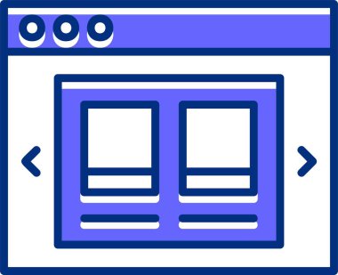 Web tasarımı Ürün simgesi, vektör illüstrasyonu