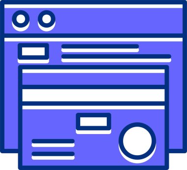 Beyaz arka planda yalıtılmış çevrimiçi bankacılık simgesi 