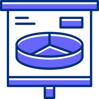 Pasta grafiği vektör illüstrasyonu 