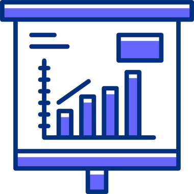 Eşsiz iş grafiği vektör çizelgesi simgesi 