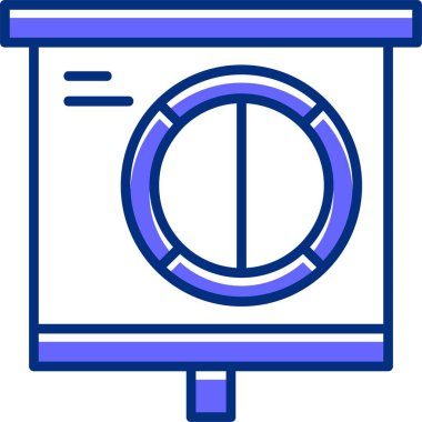 Pasta grafiği vektör illüstrasyonu 