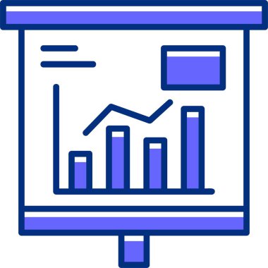 Eşsiz iş grafiği vektör çizelgesi simgesi 