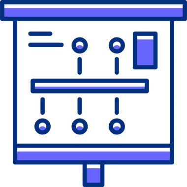 Infographic Zaman Çizgisi Web simgesi basit illüstrasyon