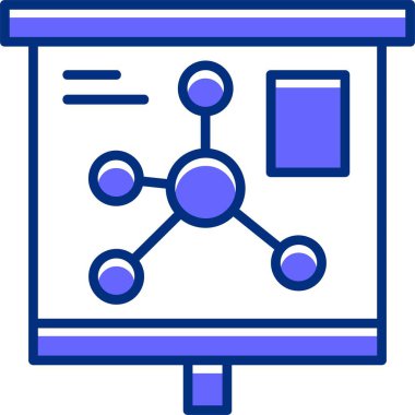 Zihin Haritası simgesi, vektör illüstrasyon tasarımı