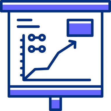 Eşsiz iş grafiği vektör çizelgesi simgesi 
