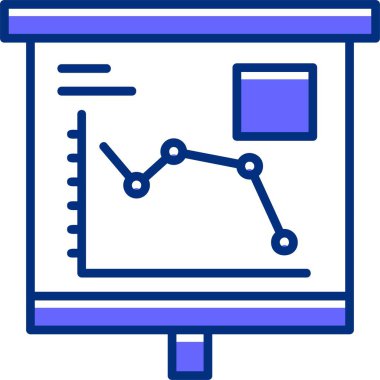Eşsiz iş grafiği vektör çizelgesi simgesi 