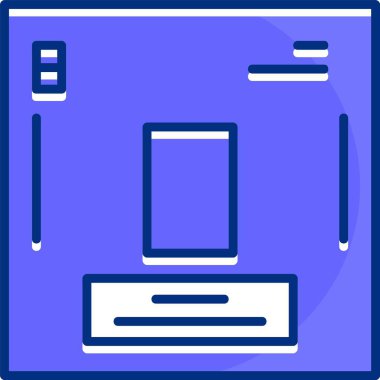 Oksijen vektör çizimi, kimyasal element simgesi