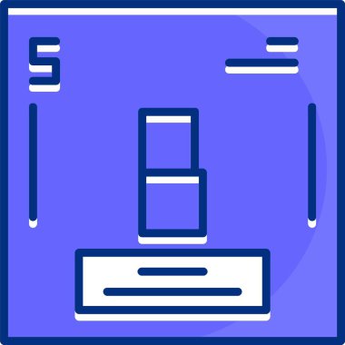 Boron vektör illüstrasyonu, kimyasal element simgesi