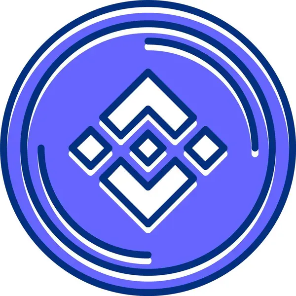Binance Sikke simgesi vektör illüstrasyon tasarımı