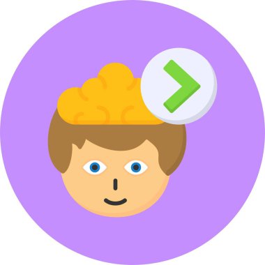 Sembol ileri. Web simgesi basit illüstrasyon