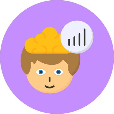  Sinyal kuvvet simgesi, basit vektör illüstrasyonu