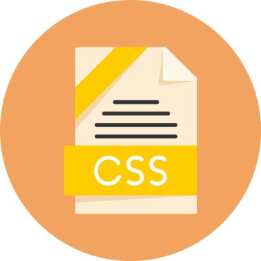 CSS dosya biçimi vektör illüstrasyonu           