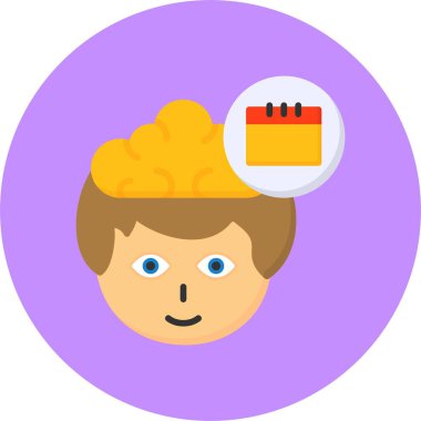 Takvim simgesinin vektör illüstrasyonu 