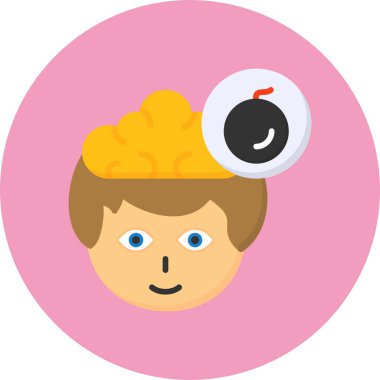 Bomba. Web simgesi basit illüstrasyon