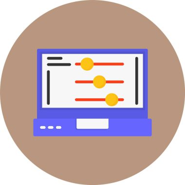 Ayarlar, kontroller, anahtarlar, düğmeler simgesi 