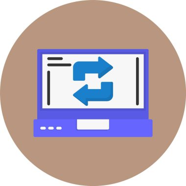 Yenile. Web simgesi basit tasarım