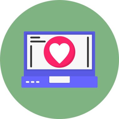 kalp, simge gibi, vektör tasarımı