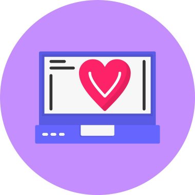 Vektör illüstrasyon kalp simgesi  