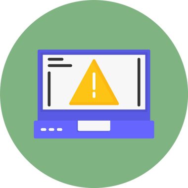 uyarı ünlem simgesi. dış hat üçgen ünlem vektör renk düz izole 