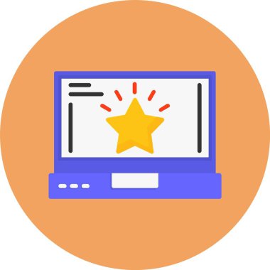 Benzersiz derecelendirme rengi ana hatları vektörü 