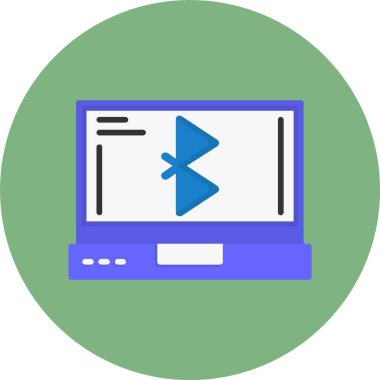 bluetooth. Web simgesi basit illüstrasyon 