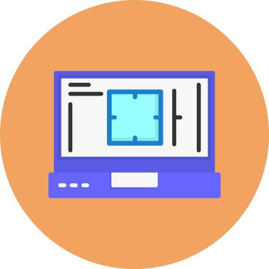  kamera web simgesi, basit vektör illüstrasyonu