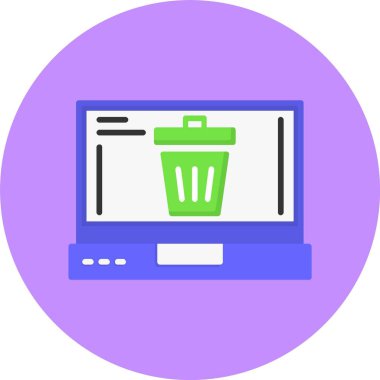 çöp simgesi vektör illüstrasyonu