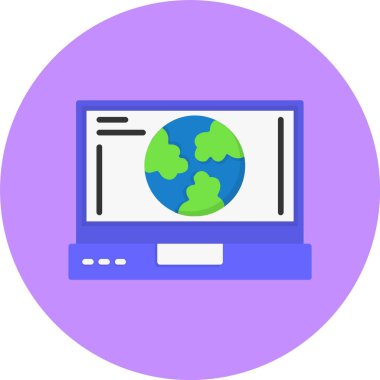 Toprak. Web simgesi vektör illüstrasyonu