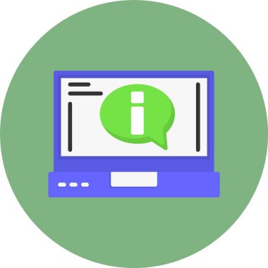 Bilgi işaretinin vektör illüstrasyonu 