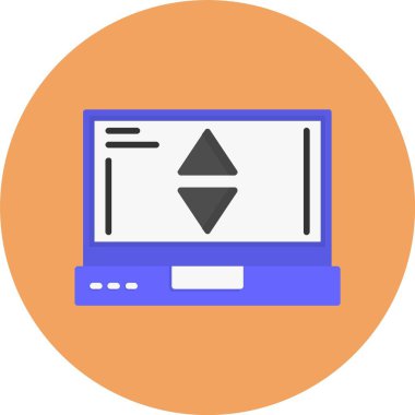 Web simgesini sırala, vektör illüstrasyonu