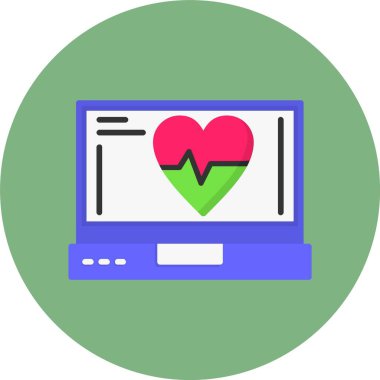 Vektör illüstrasyon kalp simgesi  