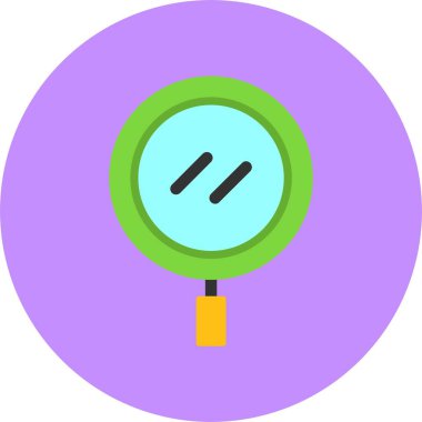 Büyütme cam simgesi vektör illüstrasyonu