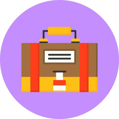 Evrak çantası web basit illüstrasyon simgesi