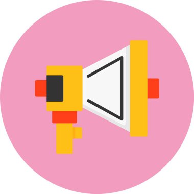 megafon web simgesi, vektör çizim