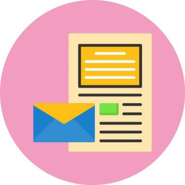 Harf simgesi vektör resimlemesi olan zarf 