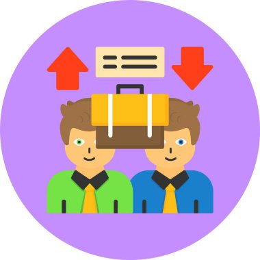 Eşit Fırsat web simgesi, basit vektör illüstrasyonu